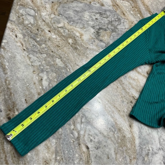 NWT Anthropologie Pilcro Long Sleeve Top in Turquoise Medium - Picture 8 of 10